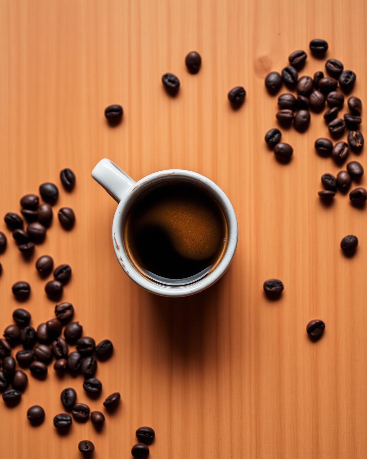 Espresso shot with crema
